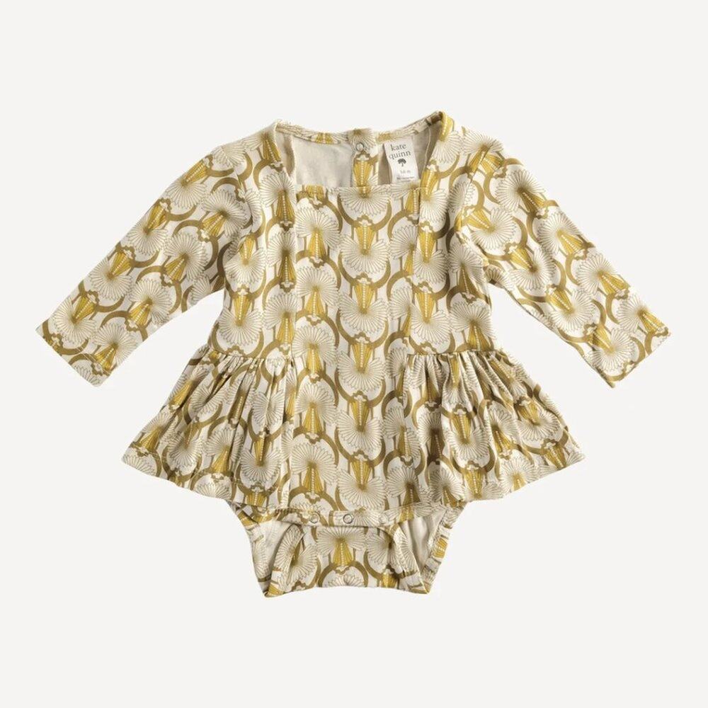 NWT Kate Quinn Deco Long Sleeve Ballerina Bubble 18-24m